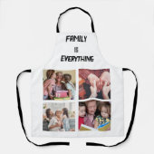 Minimale Typografie Aangepaste Collage Foto Schort (Voorkant)