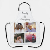 Minimale Typografie Aangepaste Collage Foto Schort (Voorkant)