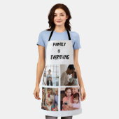 Minimale Typografie Aangepaste Collage Foto Schort (Gedragen)