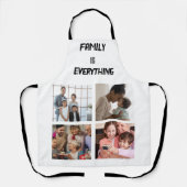 Minimale Typografie Aangepaste Collage Foto Schort (Voorkant)