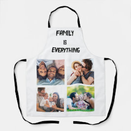 Minimale Typografie Aangepaste Collage Foto Schort