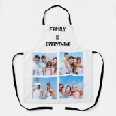 Minimale Typografie Aangepaste Collage Foto Schort (Voorkant)