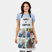 Minimale Typografie Aangepaste Collage Foto Schort (Gedragen)