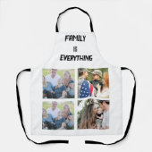 Minimale Typografie Aangepaste Collage Foto Schort (Voorkant)