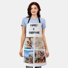 Minimale Typografie Aangepaste Collage Foto Schort