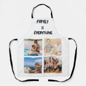 Minimale Typografie Aangepaste Collage Foto Schort (Voorkant)