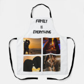 Minimale Typografie Aangepaste Collage Foto Schort (Voorkant)