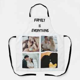 Minimale Typografie Aangepaste Collage Foto Schort