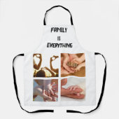 Minimale Typografie Aangepaste Collage Foto Schort (Voorkant)