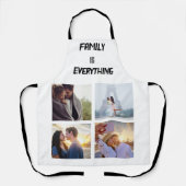 Minimale Typografie Aangepaste Collage Foto Schort (Voorkant)