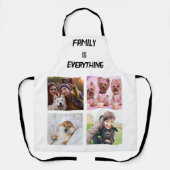 Minimale Typografie Aangepaste Collage Foto Schort (Voorkant)