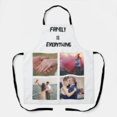 Minimale Typografie Aangepaste Collage Foto Schort (Voorkant)