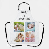 Minimale Typografie Aangepaste Collage Foto Schort (Voorkant)