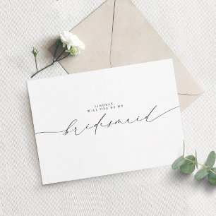Minimale Typografie Editable Colors Bridesmaid