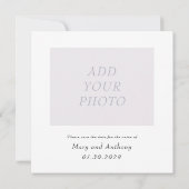 Minimale typografie save the date (Achterkant)