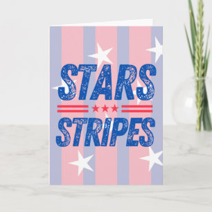 Minimale typografie Strikte wenskaart ster stree Kaart