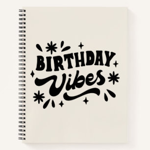 Minimale typografie vintage notitieboek journaal