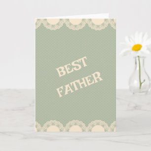 Minimale typografie Vintage wenskaart vader Kaart