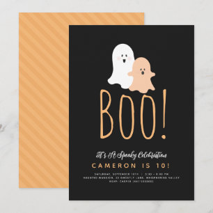 Minimale uitnodiging Boo Cute Ghost Halloween