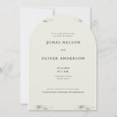 Minimale uitnodiging met linerdesign 2025 (Voorkant)