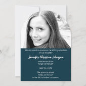 Minimale uitnodiging tot fotoAfstuderen (Achterkant)