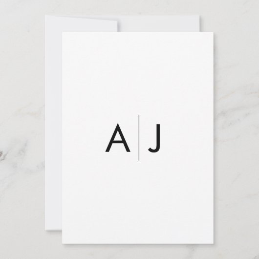 Minimale uitnodiging tot het uitzenden van strands (Achterkant)