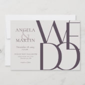 Minimale uitnodiging tot weduwschap tussen Eggplan (Voorkant)