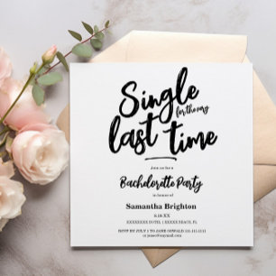 Minimale uitnodiging voor Bachelorette
