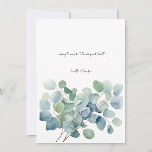 Minimale Uitnodiging voor Bladerrijke Deelname (Achterkant)