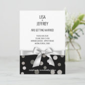 Minimale uitnodiging voor bruiloft (Staand voorkant)