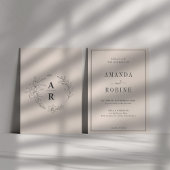 Minimale uitnodiging voor bruiloft