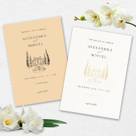 Minimale uitnodiging voor bruiloft