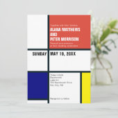 Minimale uitnodiging voor bruiloft (Staand voorkant)