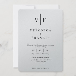 Minimale uitnodiging voor bruiloft | Eenvoudige fo