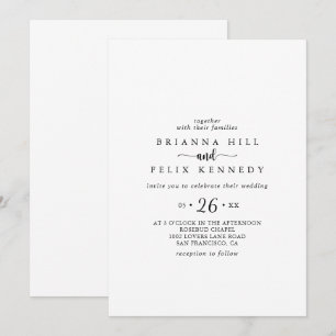 Minimale uitnodiging voor Casual weddenschappen me