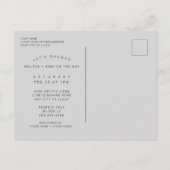 Minimale uitnodiging voor EDITABLE Colour Block Ba (Achterkant)