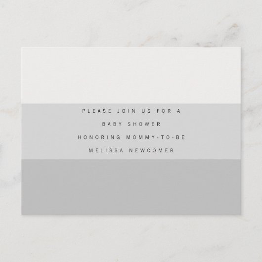 Minimale uitnodiging voor EDITABLE Colour Block Ba (Voorkant)