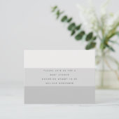 Minimale uitnodiging voor EDITABLE Colour Block Ba (Staand voorkant)