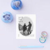 Minimale uitnodiging voor een moderne bootfotobrui flyer (Enkel)