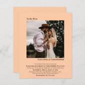 Minimale uitnodiging voor een wedstrijd met een fo (Voorkant / Achterkant)