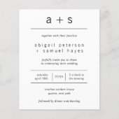 Minimale uitnodiging voor een wedstrijd met fotobu (Voorkant)