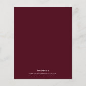 Minimale uitnodiging voor een wedstrijd-wedstrijd (Achterkant)