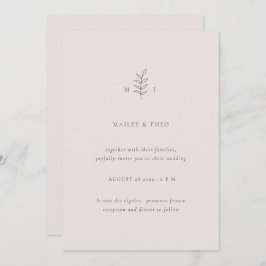 Minimale uitnodiging voor een zwarte riet