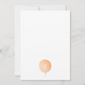 Minimale uitnodiging voor eerste verjaardag (Achterkant)