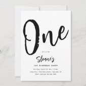 Minimale uitnodiging voor geboorte | Eenvoudige ve (Voorkant)