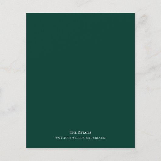 Minimale uitnodiging voor het uitzenden van het hu (Achterkant)