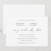 Minimale uitnodiging voor het weddenschap tussen N (Voorkant / Achterkant)