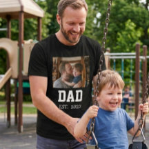 Minimale Vader Gevestigd Foto Vaderdag Cadeau