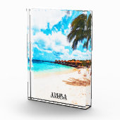 Minimale vakantie naar Aruba Caribisch eiland Fotoblokken (Rechts)