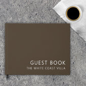 Minimale vakantiewoning QR Code Reacties Bruin Gastenboek